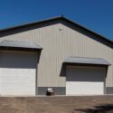 RAM 18-307 Exterior of building facing the back with 2 bifold doors