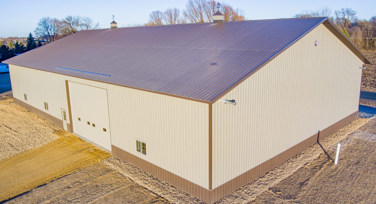 Norwood Young America 23-633 aerial angle view of side