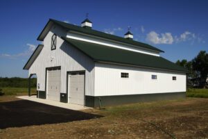 RAM 19-471 Right angle showing front of building and side