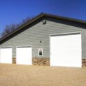 RAM 19-481 Close up photo of triple garage doors