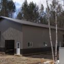 RAM 20-674 Front of building during construction phase, without 2 garage doors attached yet