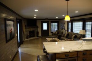 RAM 20-796 Interior view of living space from kitchen