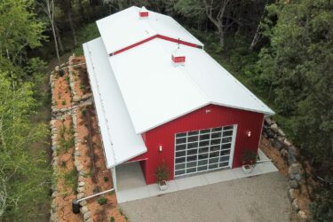 RAM 20-917 Aerial view showing length of building