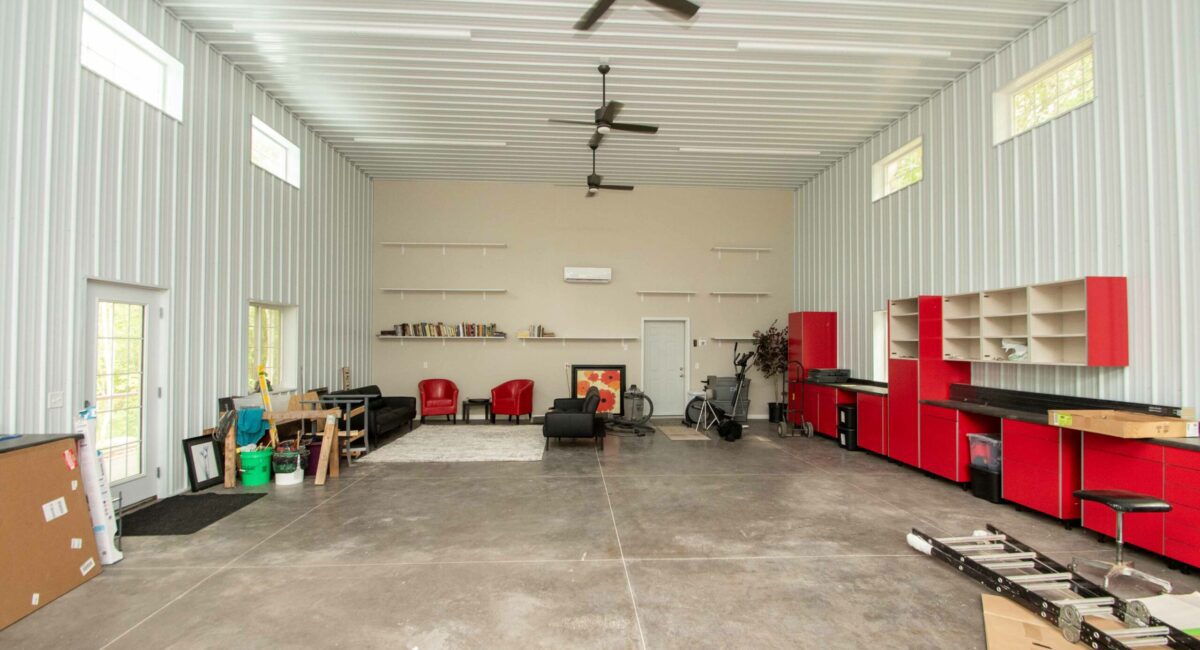 RAM 20-917 View of storage/garage space with tools along right side