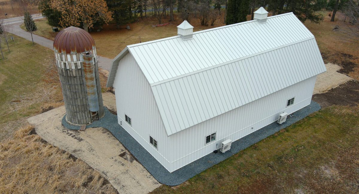 RAM 21-137 Aerial view of the back of building