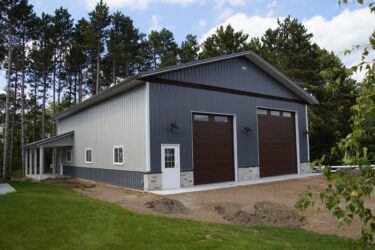 RAM 21-178 Front left view of building, showing side entrance near back