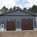 RAM 21-178 Front view of building, showing 2 large garage doors and main entrance on left side