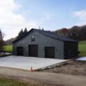 RAM 23-605 Front of building from right angle with fresh concrete drive