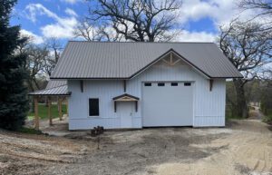 RAM 23-808 Side of building with garage door on right side